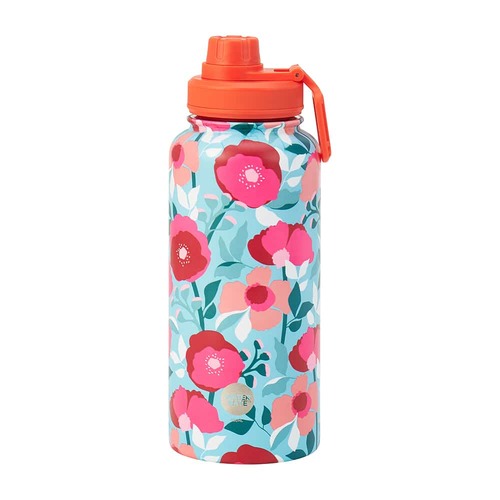 Watermate Stainless Steel Drink Bottle 950ml [Colour: Sherbet Poppies]