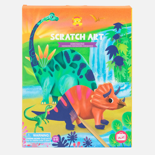TIGER TRIBE | Scratch Art - Dinosaurs