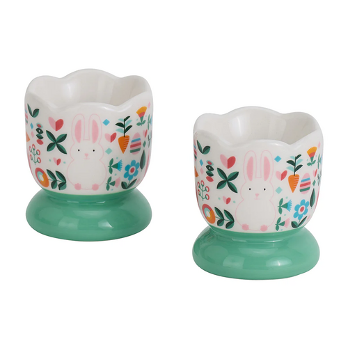 Annabel Trends - Easter Ceramic Egg Cups - 2pc