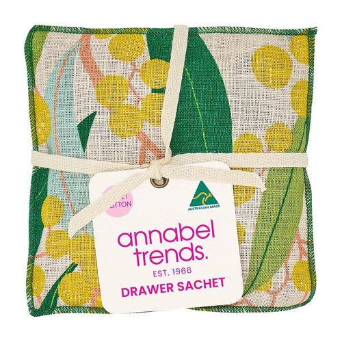 Drawer Sachet - Linen Cotton - Golden Wattle