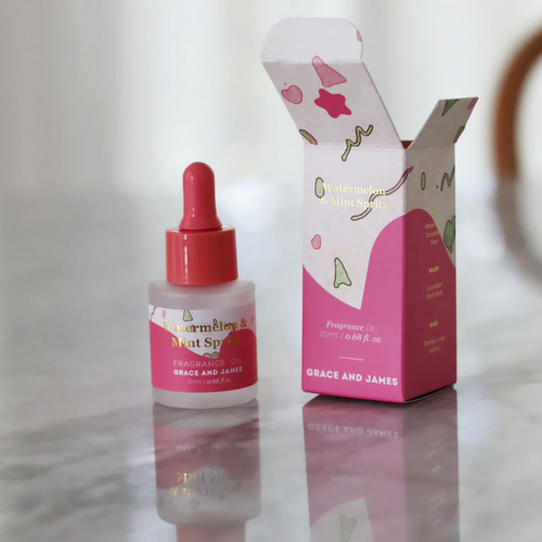 Grace and James | Bloom Collection | Watermelon &amp; Mint Spritz Heart Felt Air Freshener
