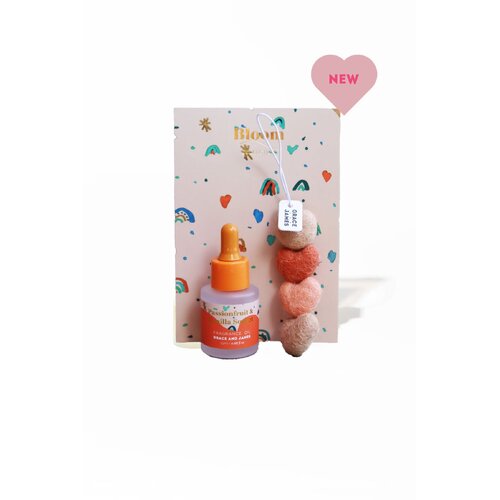 Grace and James | Bloom Collection | Passionfruit &amp; Vanilla Sorbet Heart Felt Air Freshener