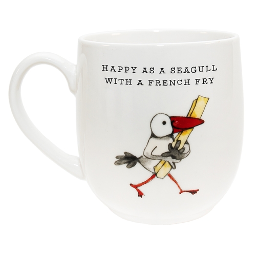 TWIGSEEDS | Mug - Happy As A Seagull With A French Fry