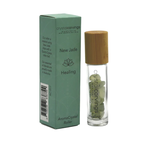 CRYSTAL CARVINGS | Healing/New Jade - AromaCrystal Roller