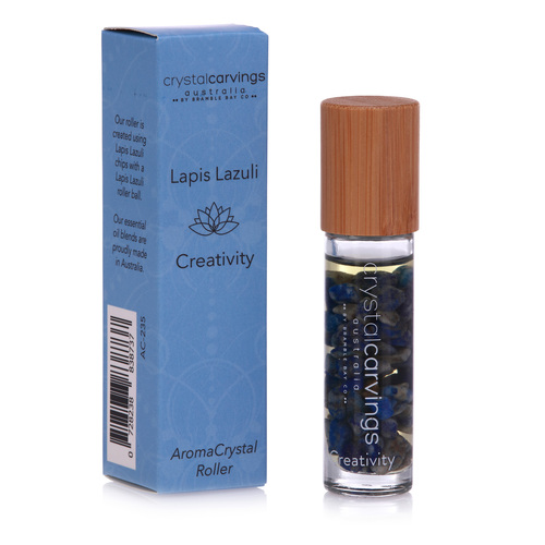 CRYSTAL CARVINGS | Creativity/Lapis Lazuli - AromaCrystal Roller
