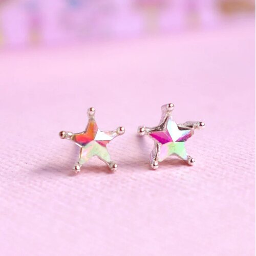 Lauren Hinkley Crystal Shining Star Earrings (Fairy Box)