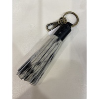 THE DESIGN EDGE | Bali Tassel - Jersey Hairon &amp; Black Leather