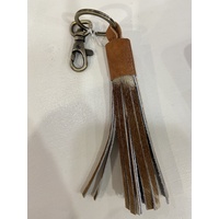 THE DESIGN EDGE | Bali Tassel - Jersey Hairon &amp; Tan Leather