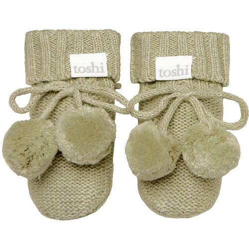 TOSHI | Organic Booties Marley - Olive