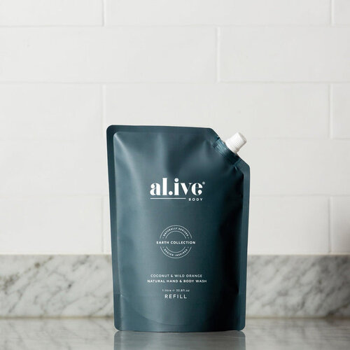 AL.IVE BODY | 1 Ltr Wash Refill - Coconut & Wild Orange