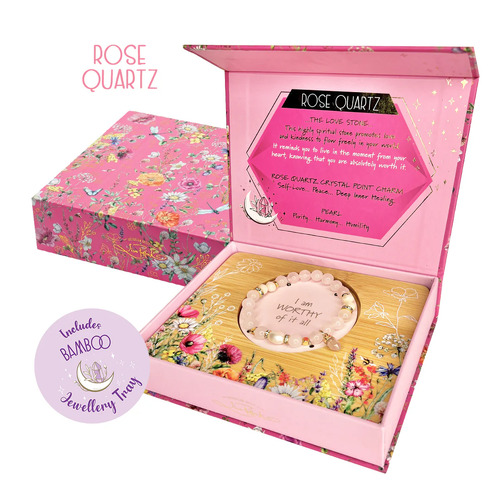 LISA POLLOCK | Crystal Point Bracelet Gift Set - Rose Quartz