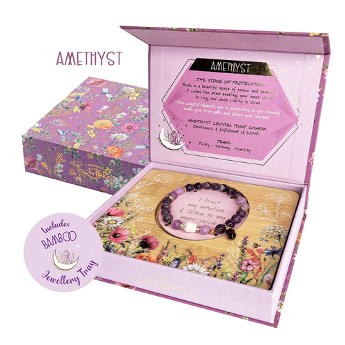 LISA POLLOCK | Crystal Point Bracelet Gift Set - Amethyst