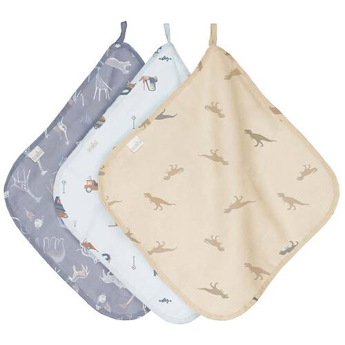 TOSHI | Muslin Washcloth 3 Pack - Lil Diggers