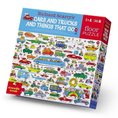 TIGER TRIBE [ Richard Scarry Puzzle 36pc -- Cars and Trucks