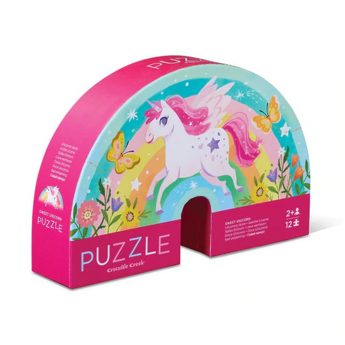 CROCODILE CREEK | Mini Puzzle 12pc - Sweet Unicorn