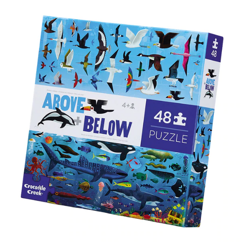CROCODILE CREEK | Above & Below Puzzle 48pc - Sea & Sky