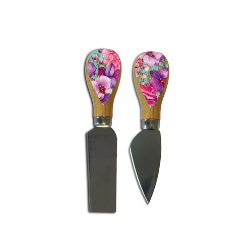 LISA POLLOCK | Cheese Knives - Rose Bouquet