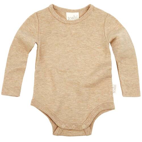 TOSHI | Dreamtime Organic Bodysuit Long Sleeve - Camel