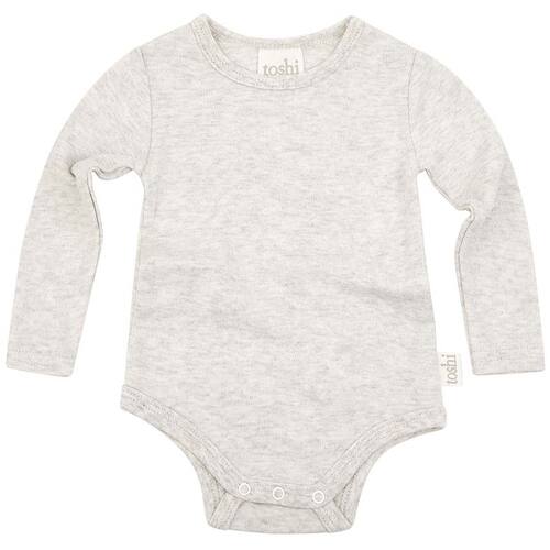 TOSHI | Dreamtime Organic Bodysuit Long Sleeve - Pebble