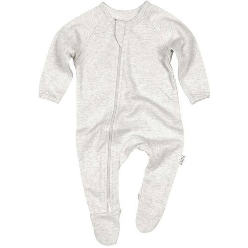 TOSHI | Dreamtime Organic Onesie Long Sleeve - Pebble