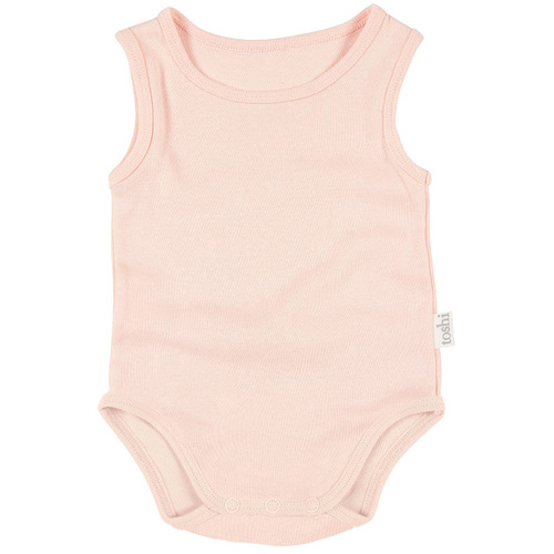 TOSHI | Dreamtime Organic Onesie Singlet - Blush