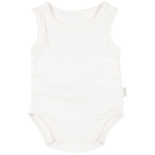 TOSHI | Dreamtime Organic Onesie Singlet - Cream