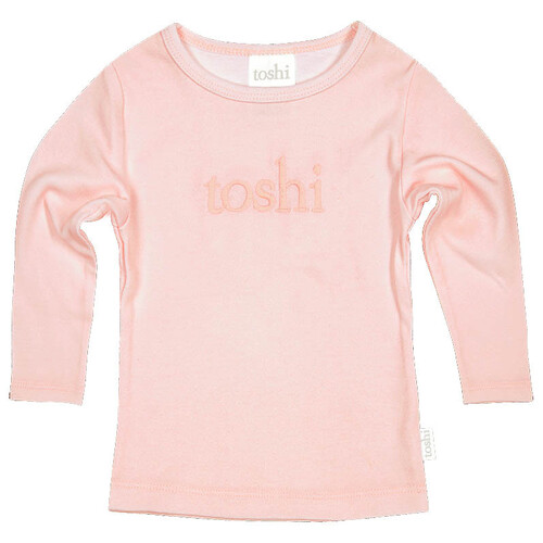 TOSHI | Dreamtime Organic Tee Long Sleeve Logo - Pearl