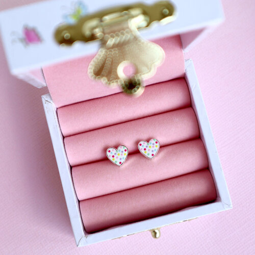 LAUREN HINKLEY | Confetti Heart Earrings