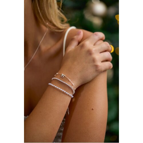 Estella Bartlett | Pearl Bow Beaded Chain Bracelet
