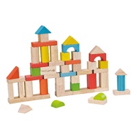 EVEREARTH | 50pcs Building Block Set with Bucket &amp; Shape Sorting Lid