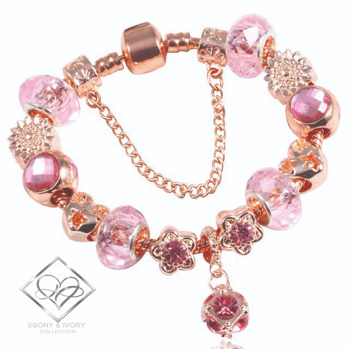 MARY T DESIGN | Premium Rose Gold Charm Bracelet