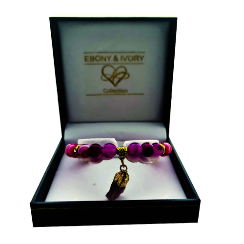 MARY T DESIGNS | Strawberry Quartz Healing Bracelet