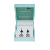 CRYSTAL CARVINGS | Australian Outback Jasper Tree of Life Earrings