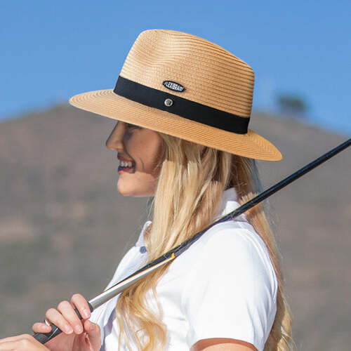 EVOKE | Reef Panamate Unisex Fedora - Caramel
