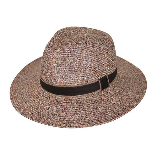 EVOKE | Maddi Ladies Fedora - Mixed Brown [Size- 58cm]