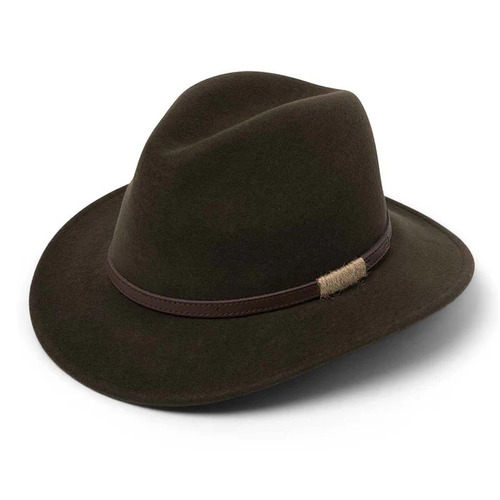 EVOKE | Paterson Unisex Fedora - Khaki