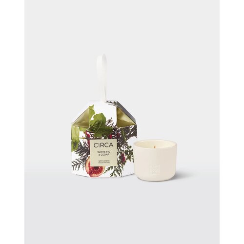 White Fig &amp; Cedar Soy Candle 70g