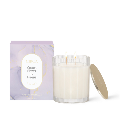 CIRCA | Cotton Flower &amp; Freesia Soy Candle 350g
