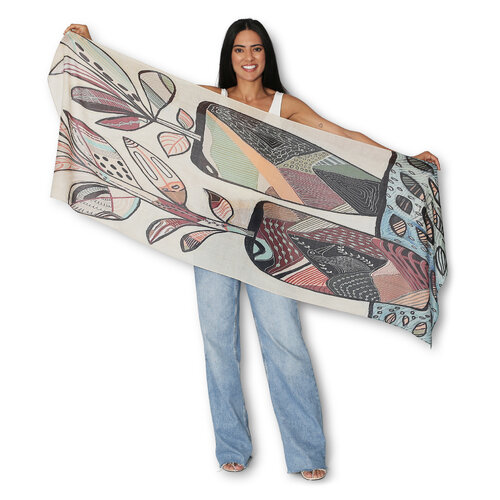 The Artist Label Scarf Potted Plants