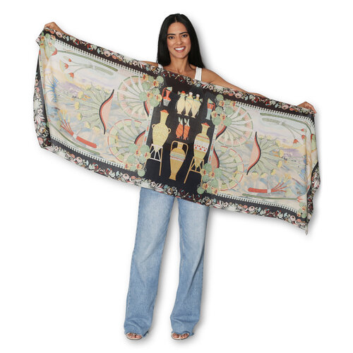 The Artist Label Scarf - Folk Still Life