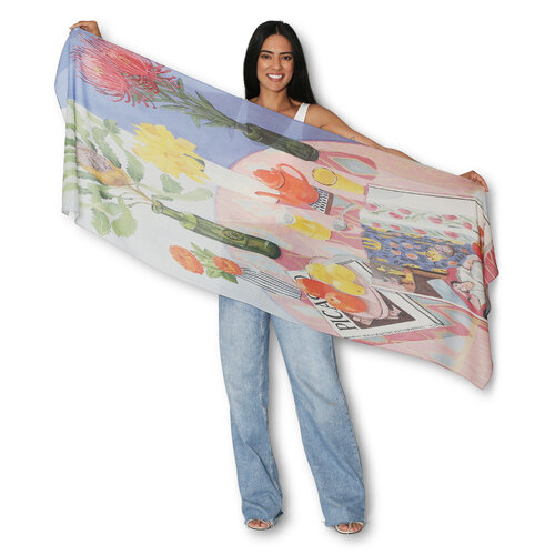 The Artist Label Scarf A Blissful Hour On Ikat