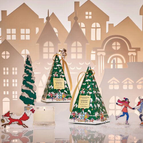 GLASSHOUSE | Midnight In Milan – 30g Christmas Candle Bauble