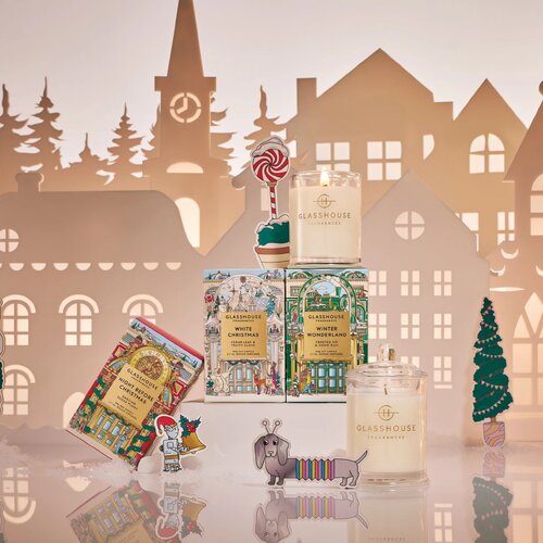 GLASSHOUSE| Christmas Trio – 3 x 60g Triple Scented Soy Candles