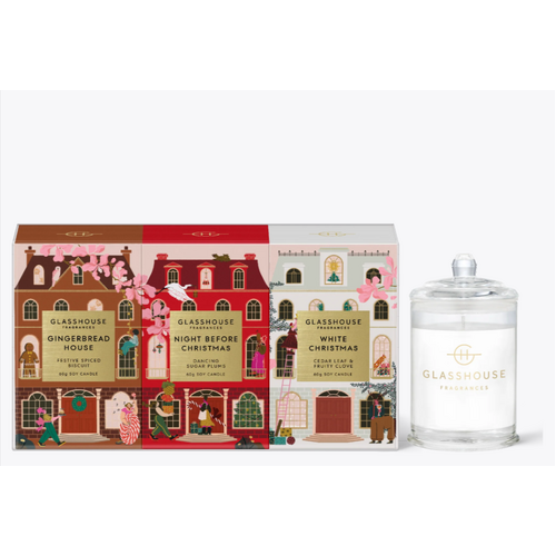 GLASSHOUSE | Christmas Candle Trio