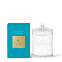 GLASSHOUSE | Scented Candle - Midnight in Milan - Saffron and Rose 380gm