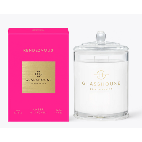GLASSHOUSE | Rendezvous Amber &amp; Orchid 380g Scented Candle