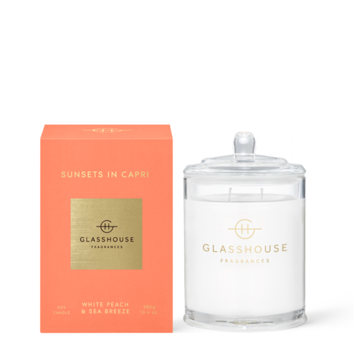 GLASSHOUSE | Sunsets in Capri Scented Candle 380g
