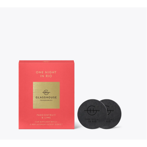 GLASSHOUSE | Car Diffuser Replacement Scent Discs - One Night In Rio