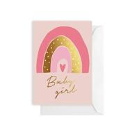 ELM PAPER | Card - Rainbow Baby Girl