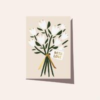 ELM PAPER | Card - Flower Bunch White